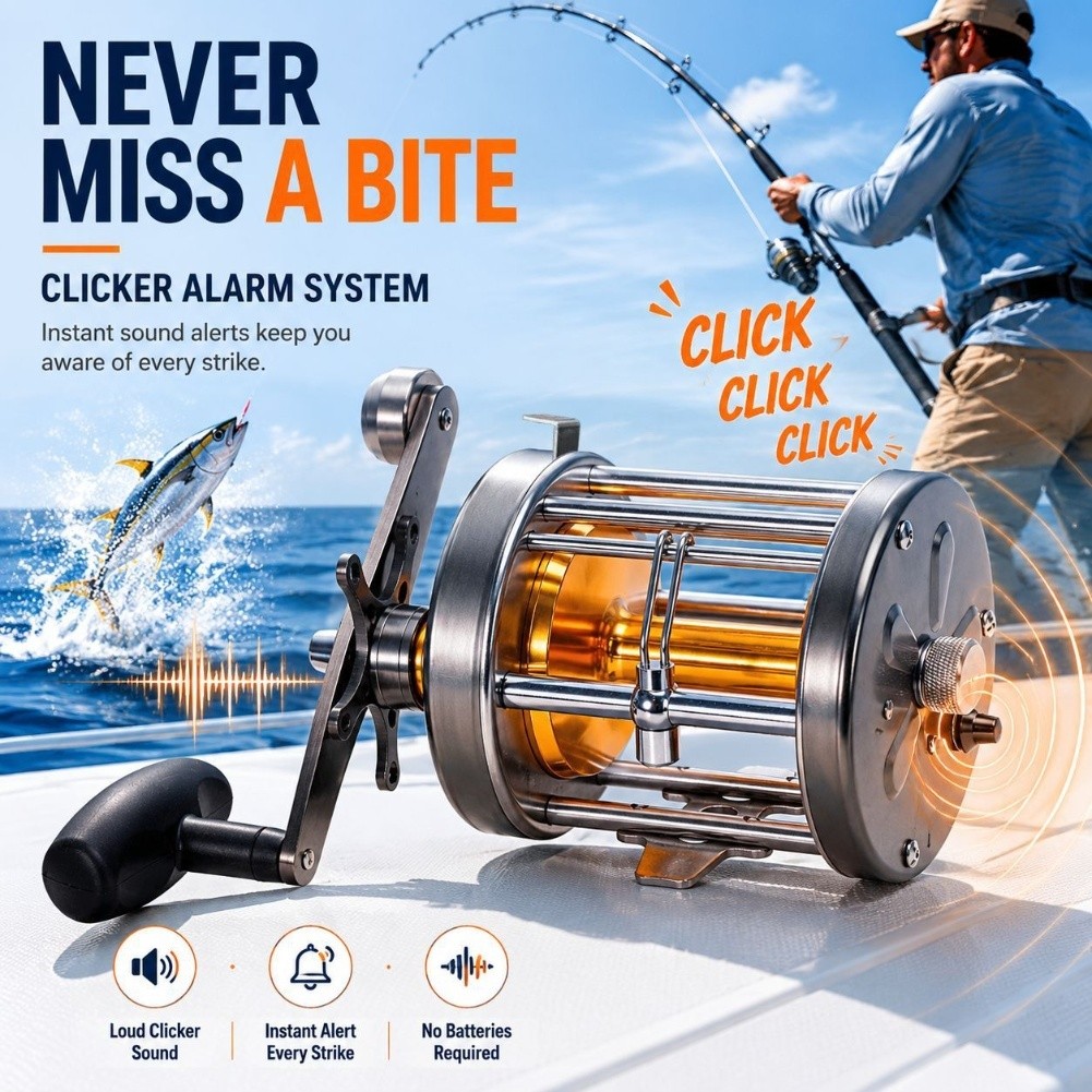 بكرة صيد MT 50W، للاستخدام بال - مراجعة Trolling Reel وسعره
